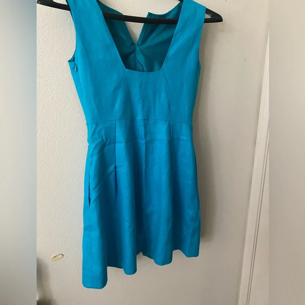 KATE SPADE Turquoise Linen Dress